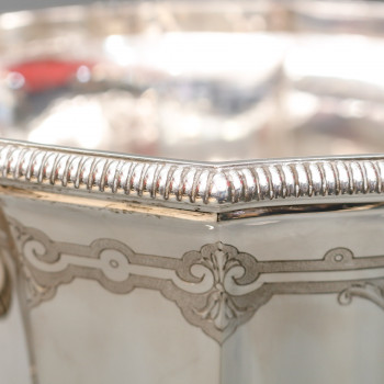 Important silver cooler by Roussel-Doutre 20th