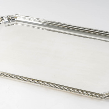 Goldsmith Falkenberg - Rectangular tray in solid silver - early 20th century