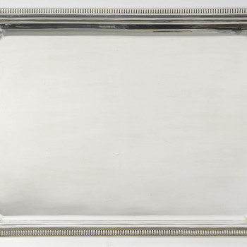 Goldsmith Falkenberg - Rectangular tray in solid silver - early 20th century