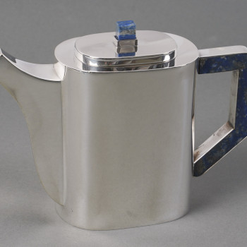 Christian Dior 20th century - tea service on its sterling silver and lapis lazuli