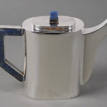 Christian Dior 20th century - tea service on its sterling silver and lapis lazuli