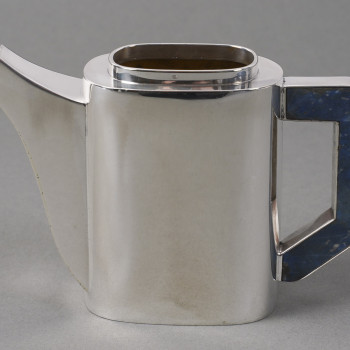 Christian Dior 20th century - tea service on its sterling silver and lapis lazuli