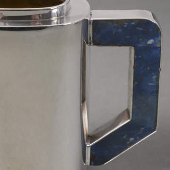 Christian Dior 20th century - tea service on its sterling silver and lapis lazuli