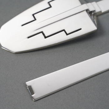 Fish Service Cutlery In Constructivist Art Deco Shape Circa 1930