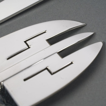 Fish Service Cutlery In Constructivist Art Deco Shape Circa 1930