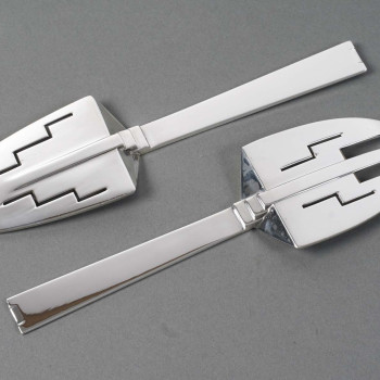 Fish Service Cutlery In Constructivist Art Deco Shape Circa 1930