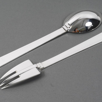 Art Deco Constructivist Form Service Cutlery Circa 1930