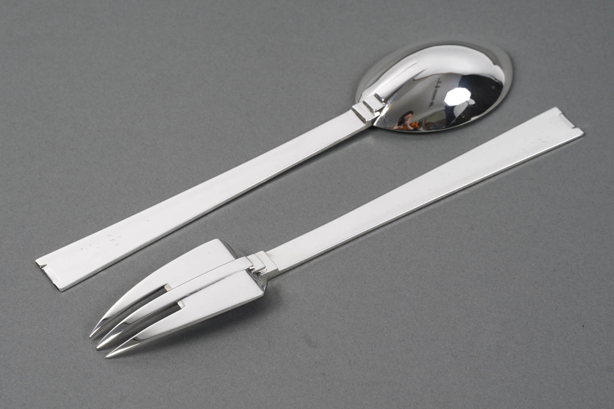Art Deco Constructivist Form Service Cutlery Circa 1930