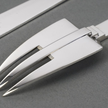 Art Deco Constructivist Form Service Cutlery Circa 1930