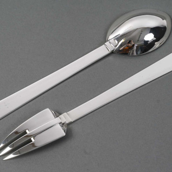 Art Deco Constructivist Form Service Cutlery Circa 1930