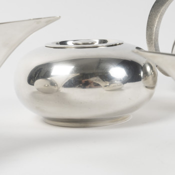 LUIGI GENAZZI - 20th century solid silver modernist THE/CAFE service