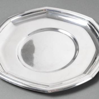 JEAN E. PUIFORCAT - PAIRE DE SAUCIERES ARGENT MASSIF ART DECO