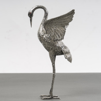 HERON in solid silver - Spain 20th