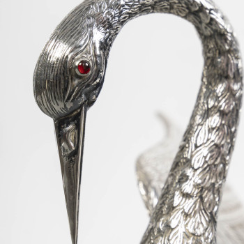 HERON in solid silver - Spain 20th