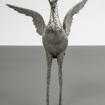 HERON in solid silver - Spain 20th