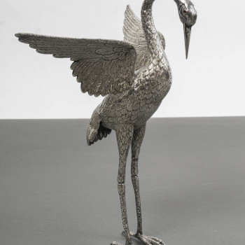 HERON in solid silver - Spain 20th