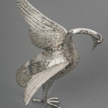 HERON in solid silver - Spain 20th