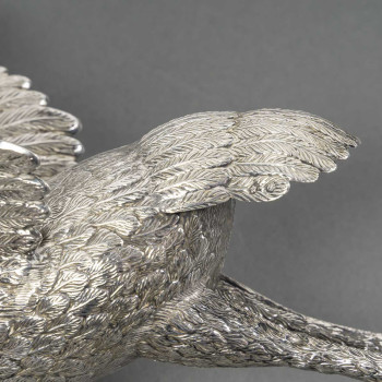 HERON in solid silver - Spain 20th