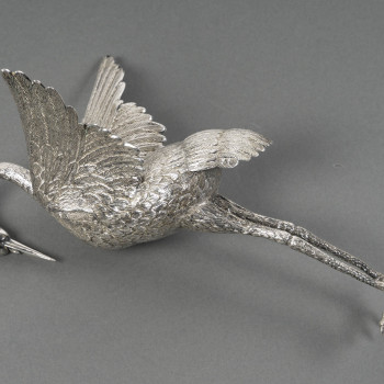 HERON in solid silver - Spain 20th