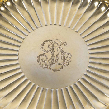 BOINTABURET – Set of six 19th century silver-gilt bottle coasters