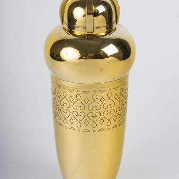 TETARD Frères - SHAKER en Vermeil XXe ART DECO