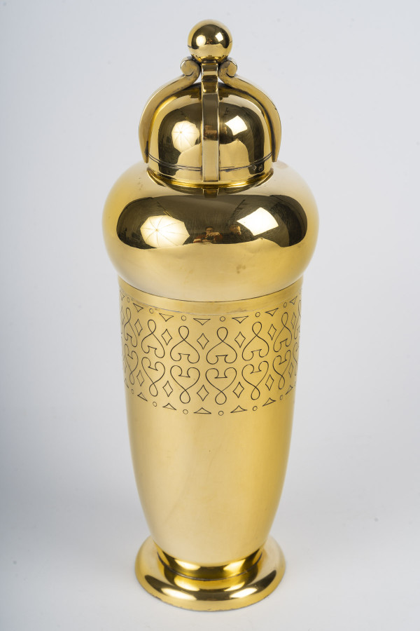 TETARD Frères - SHAKER en Vermeil XXe ART DECO