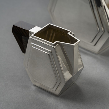 TETARD FRERES – Service THE/CAFE 4 pièces en argent massif ART DECO