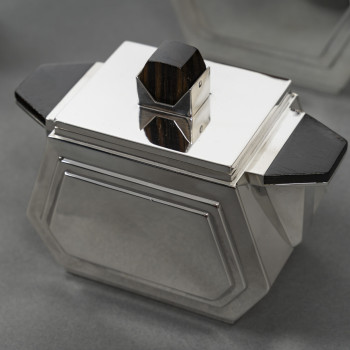 TETARD FRERES – Service THE/CAFE 4 pièces en argent massif ART DECO