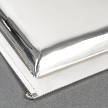 CARDEILHAC – Plat carré en argent massif époque ART DECO