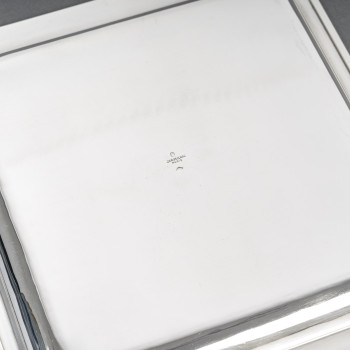 CARDEILHAC – Square dish in solid silver ART DECO period