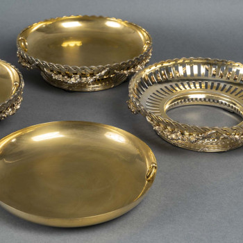 Boin Taburet – Set of 4 Vermeil cups from the 19th century