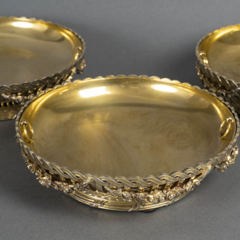 Boin Taburet – Set of 4 Vermeil cups from the 19th century