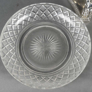 GUSTAVE ODIOT – Paire de coupes argent et cristal Baccarat XIXé