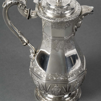 CARDEILHAC AMELIE (1904/1920) – Covered jug in solid silver, early 20th century