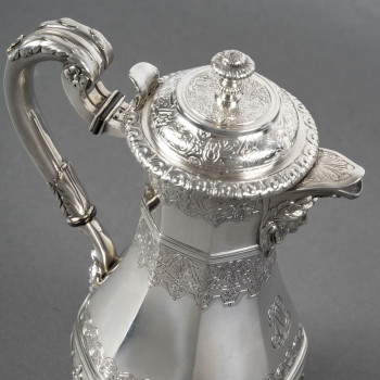 CARDEILHAC AMELIE (1904/1920) – Covered jug in solid silver, early 20th century