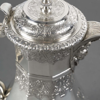 CARDEILHAC AMELIE (1904/1920) – Covered jug in solid silver, early 20th century