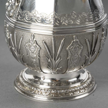 CARDEILHAC AMELIE (1904/1920) – Covered jug in solid silver, early 20th century