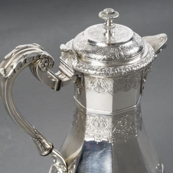 CARDEILHAC AMELIE (1904/1920) – Covered jug in solid silver, early 20th century