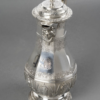 CARDEILHAC AMELIE (1904/1920) – Covered jug in solid silver, early 20th century