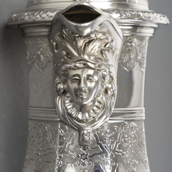 CARDEILHAC AMELIE (1904/1920) – Covered jug in solid silver, early 20th century