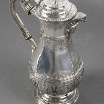 CARDEILHAC AMELIE (1904/1920) – Covered jug in solid silver, early 20th century