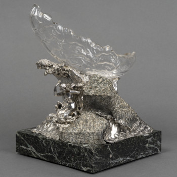 Silver centerpiece “The Wave” by AUGER successor of FROMENT MEURICE XXe