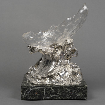 Silver centerpiece “The Wave” by AUGER successor of FROMENT MEURICE XXe