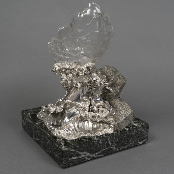 Silver centerpiece “The Wave” by AUGER successor of FROMENT MEURICE XXe