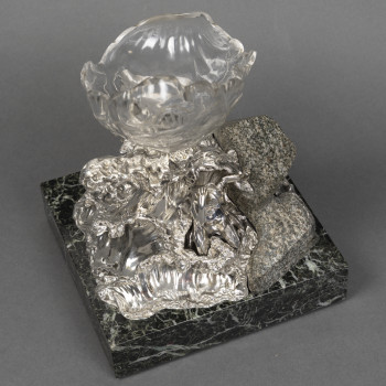 Silver centerpiece “The Wave” by AUGER successor of FROMENT MEURICE XXe