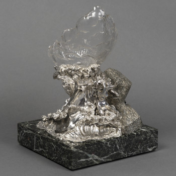 Silver centerpiece “The Wave” by AUGER successor of FROMENT MEURICE XXe