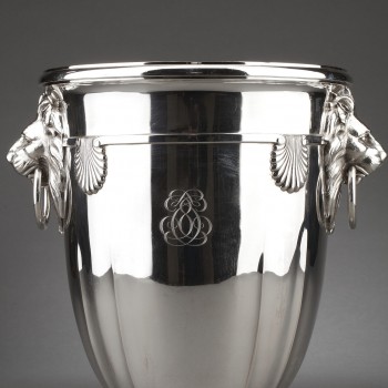 Goldsmith ROUSSEL - 19th century solid silver cooler