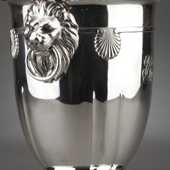 Goldsmith ROUSSEL - 19th century solid silver cooler